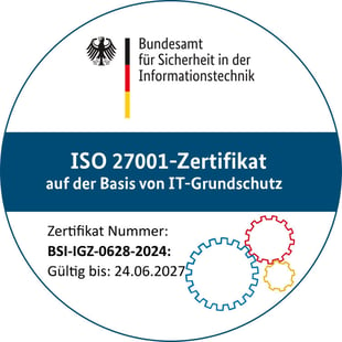 ISO 27001-Zertifikat auf der Basis von IT-Grundschutz